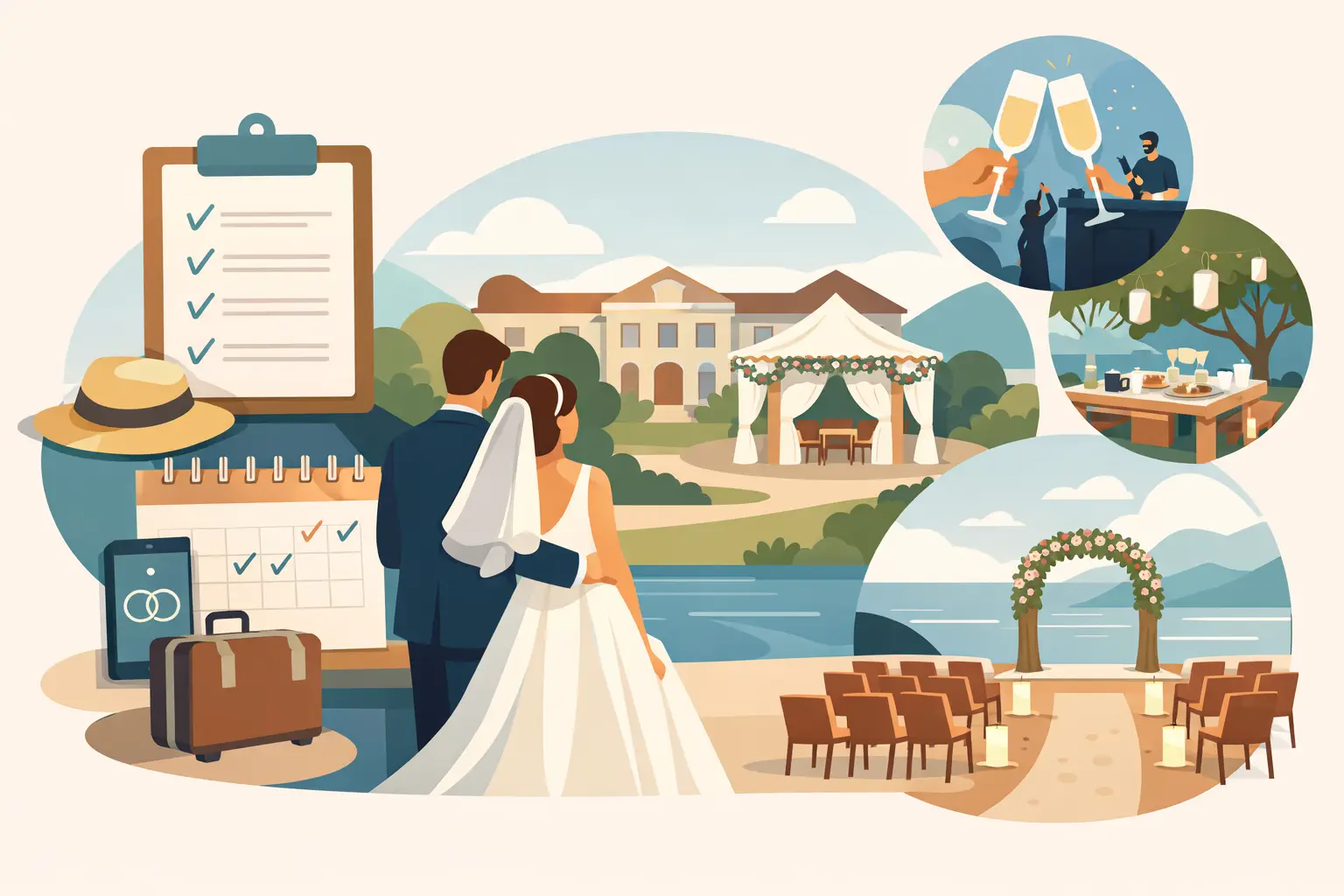 Cómo organizar una boda de fin de semana completo sin caos
