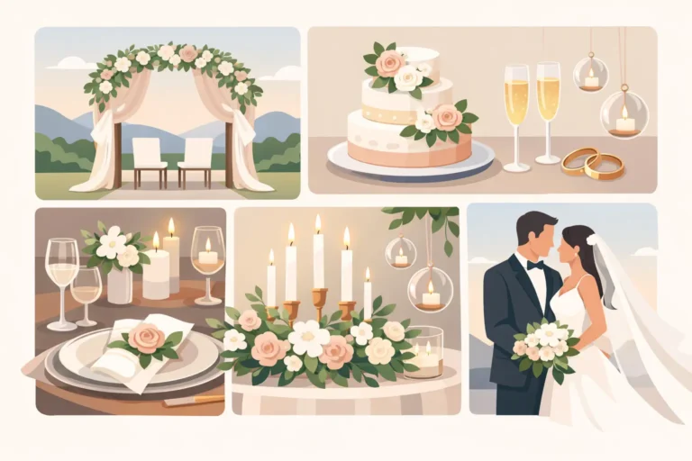 12 ideas de decoración para boda elegante