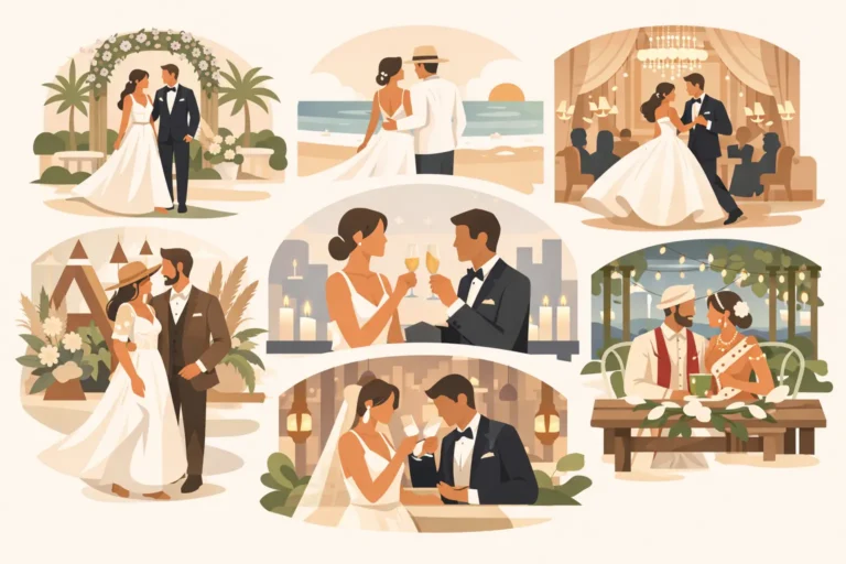 7 mejores estilos de boda elegante