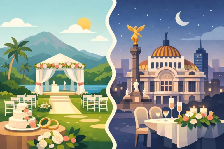Bodas Morelos vs Ciudad de México: qué conviene