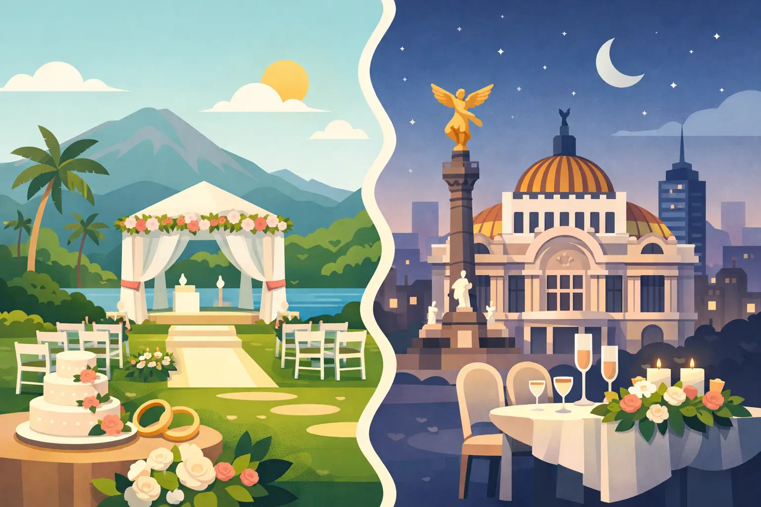 Bodas Morelos vs Ciudad de México: qué conviene