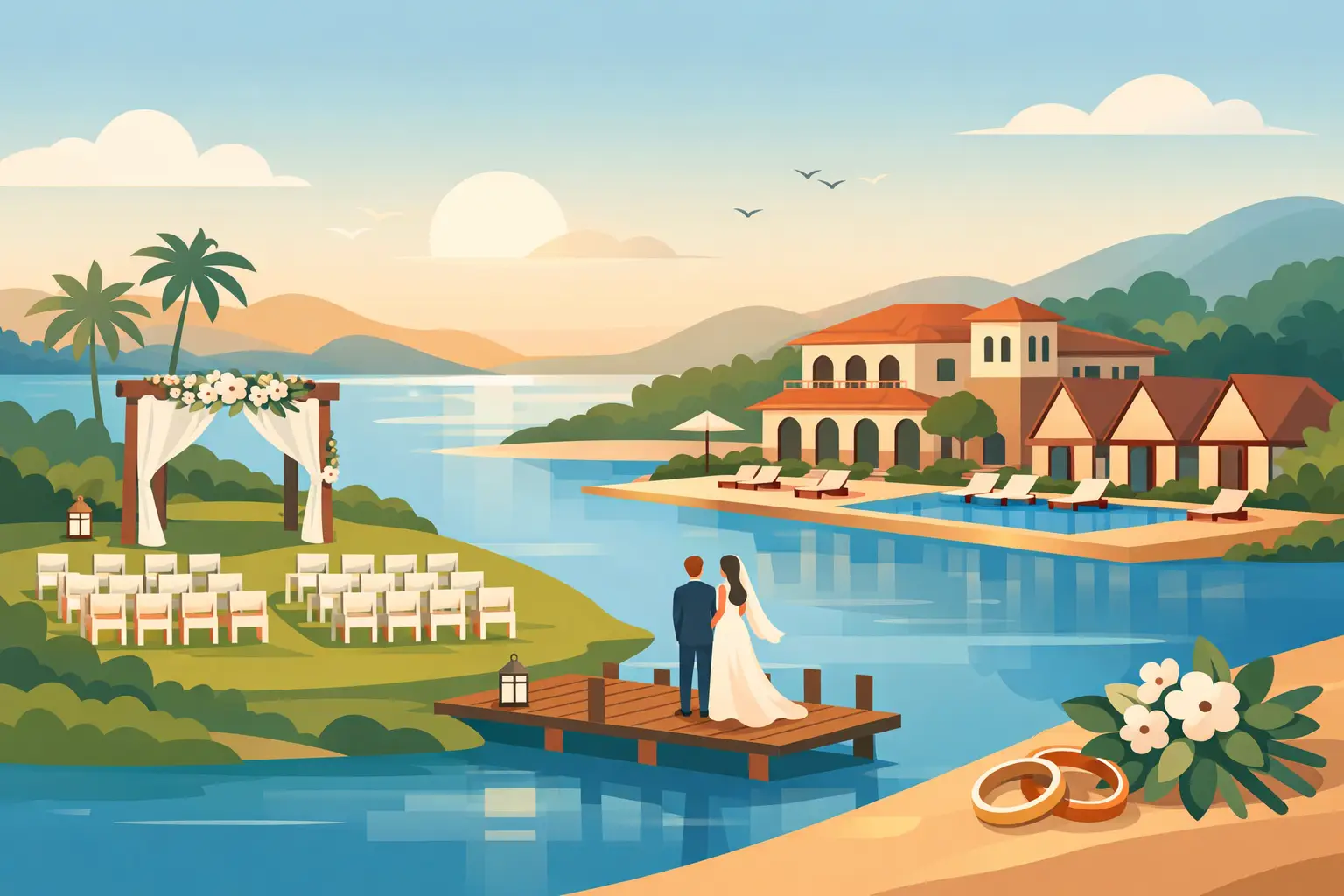Lugares para boda con alojamiento incluido