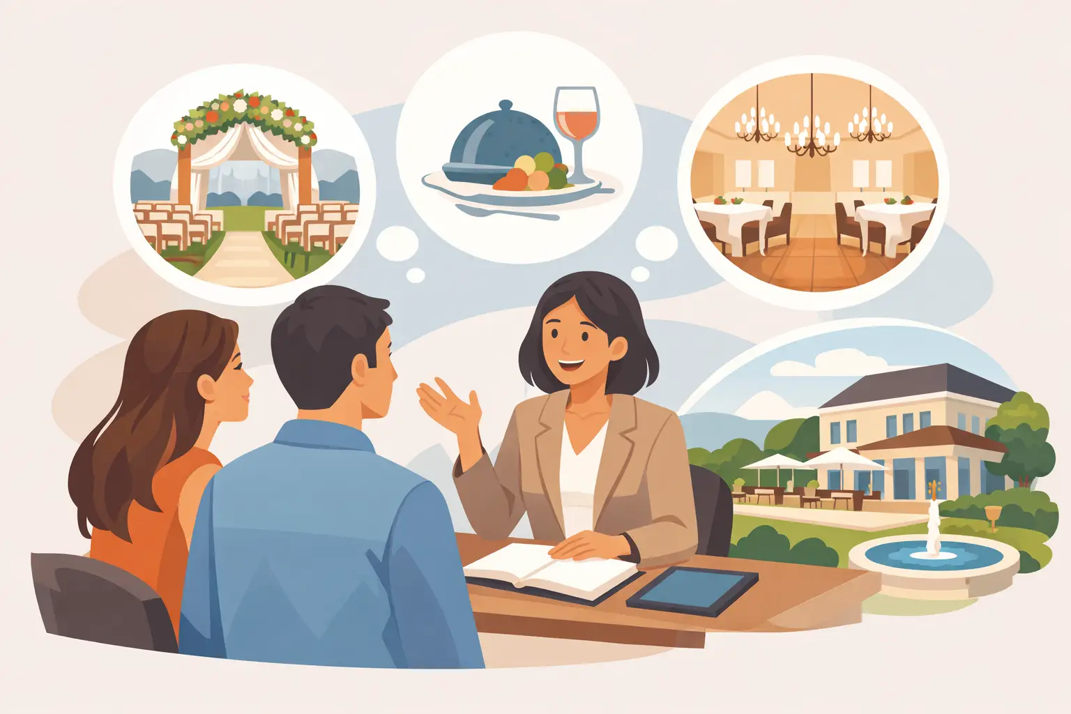 Qué preguntas hacer al venue de tu boda