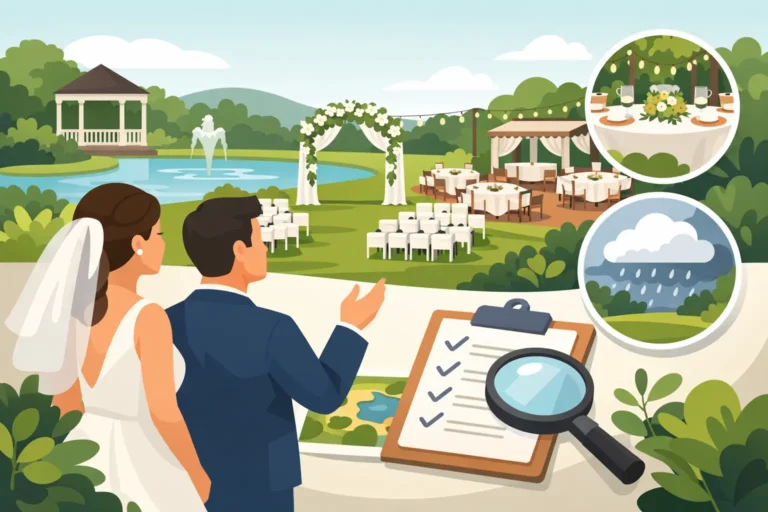 Jardines bodas: qué revisar antes de elegir