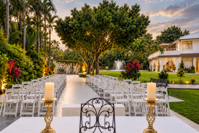 Segundo montaje de ceremonia en Jardín Allegra 55